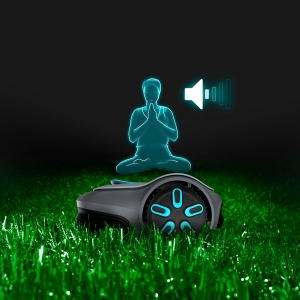Tylus Gardena vejos robotas