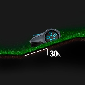 Efektyvus įkalnėse Gardena vejos robotas