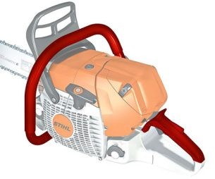Stihl pjūklas su šildomomis rankenomis