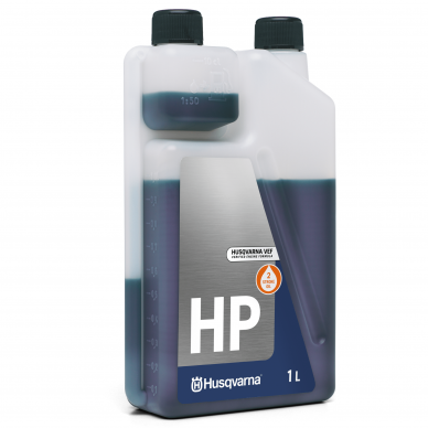 Alyva dvitaktė Husqvarna HP 1.0L su dozatoriumi Alyva dvitaktė Husqvarna HP 1.0L su dozatoriumi