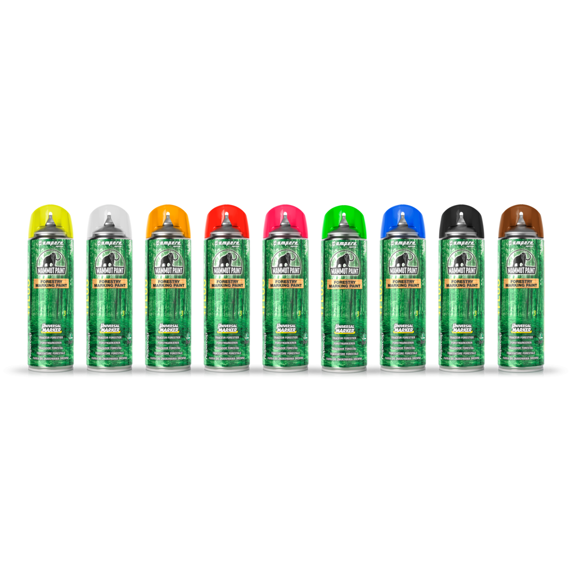 Dažai žymėjimo oranžiniai fluo 500ml AMPERE 1