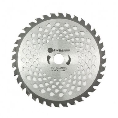 Diskas žolės su kietmetaliu 230mm 36T 25.4mm Diskas žolės su kietmetaliu 230mm 36T 25.4mm