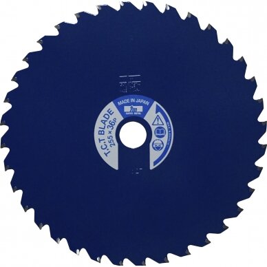 Diskas žolės su kietmetaliu 255mm 25.4mm 36T Diskas žolės su kietmetaliu 255mm 25.4mm 36T
