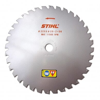 Diskas žolės STIHL 225mmx20mm 36Z su kietmetalio dantimis