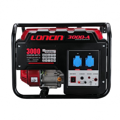 Generatorius benzininis LONCIN LC3000AS 2.8kW 230V 2