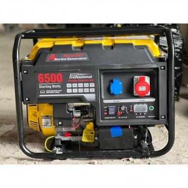 Generatorius benzininis LONCIN LC6500DAS 5.5kW 400V 2