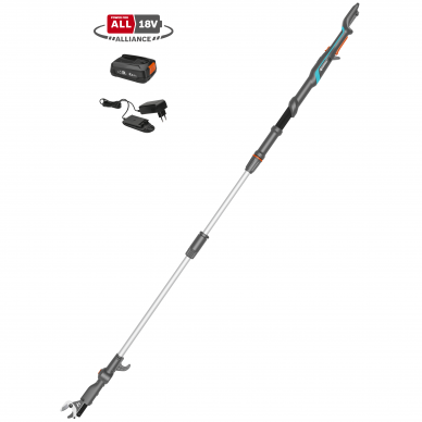 Genėtuvas akumuliatorinis GARDENA HighCut 250/18V P4A su baterija Genėtuvas akumuliatorinis GARDENA HighCut 250/18V P4A su baterija