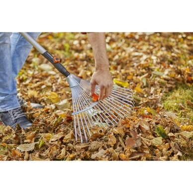 Grėblys vėduoklinis Gardena plieninis reguliuojamas 5