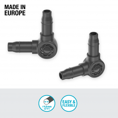 Jungtis L 4.6 mm (3/16") 10 vnt. Gardena 2 Jungtis L 4.6 mm (3/16") 10 vnt. Gardena 2