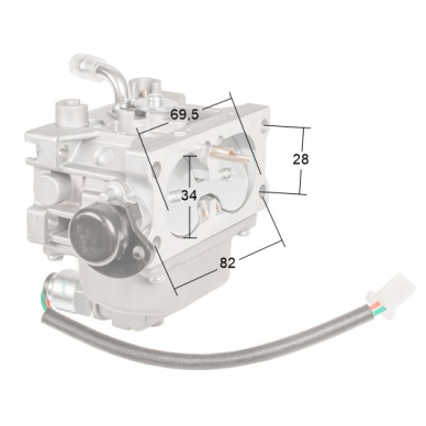 Karbiuratorius Loncin 2P76F/Stiga V-Twin 3