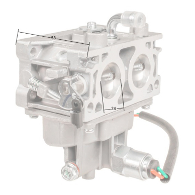 Karbiuratorius Loncin 2P76F/Stiga V-Twin 2