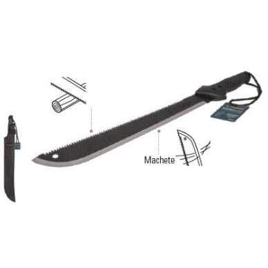 Kardas/mačetė krūmams su pjūklu 46 cm 1