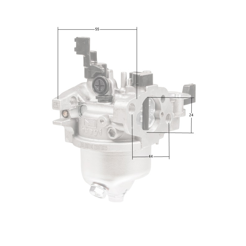 Karbiuratorius Loncin 168FD/G200FD/LC80WB/50ZB 2 Karbiuratorius Loncin 168FD/G200FD/LC80WB/50ZB 2