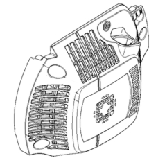 Korpusas starterio Husqvarna 440E II