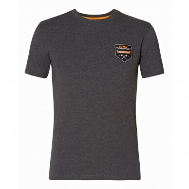 Marškinėliai STIHL KISS MY AXE pilki