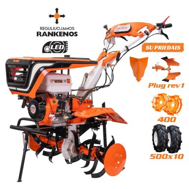 Motoblokas - kultivatorius Ruris 751K su priedais