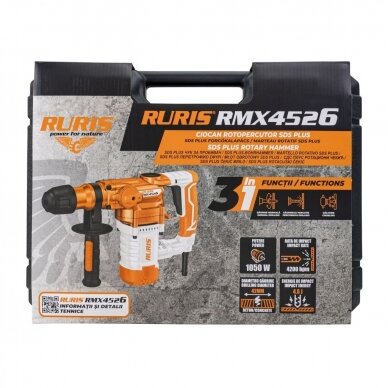 Perforatorius RURIS RMX4526 SDS Plus 7