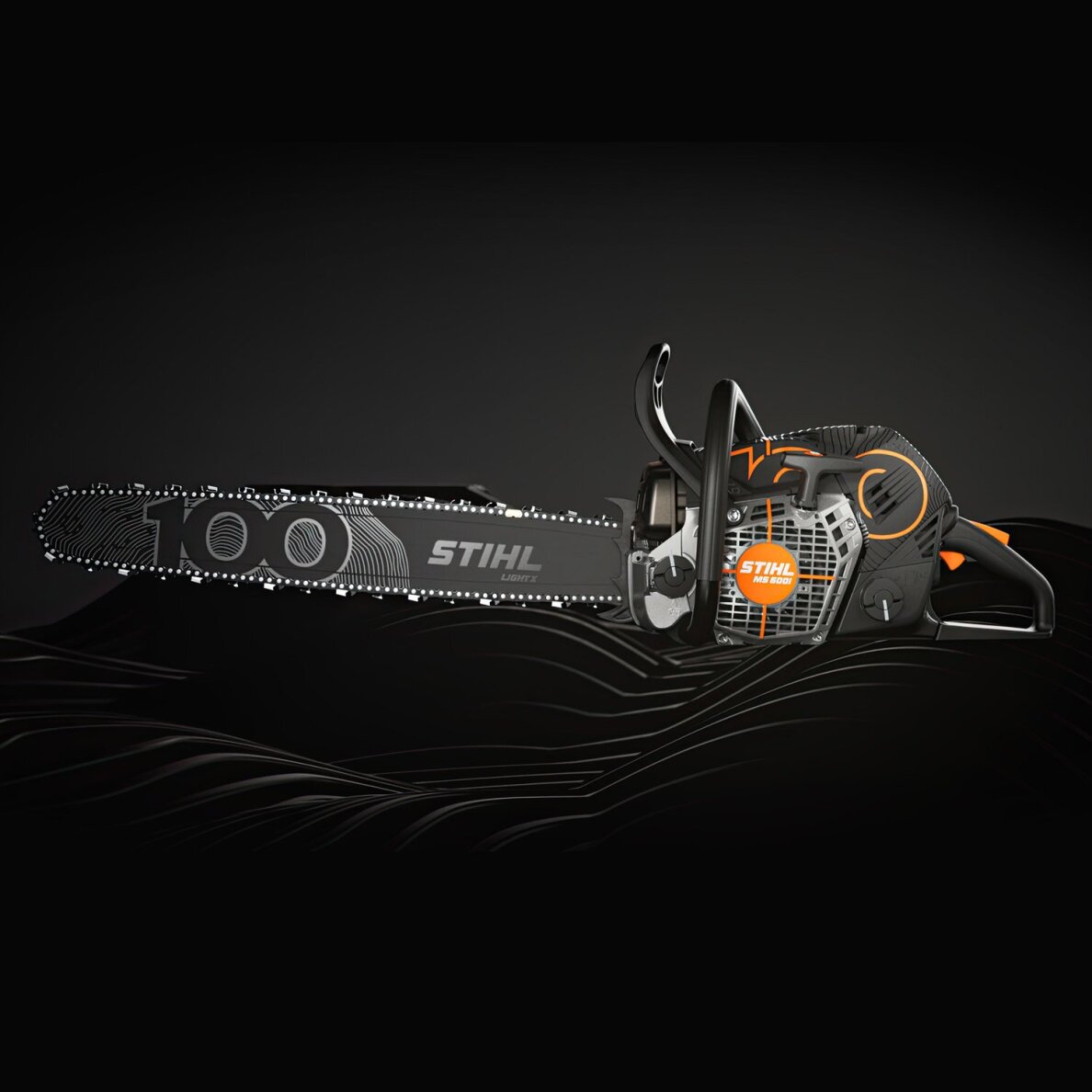 Pjūklas benzininis STIHL MS 500i Centennial Edition 9 Pjūklas benzininis STIHL MS 500i Centennial Edition 9