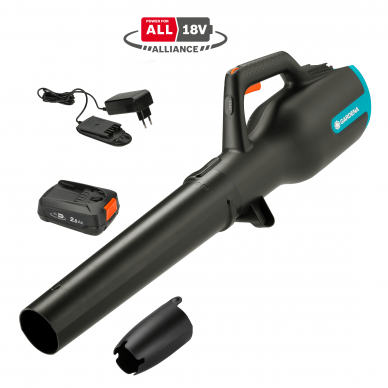 Pūstuvas akumuliatorinis GARDENA PowerJet 18V P4A su baterija