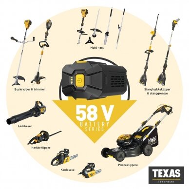 Pūstuvas akumuliatorinis TEXAS LBZ5800 58V 5