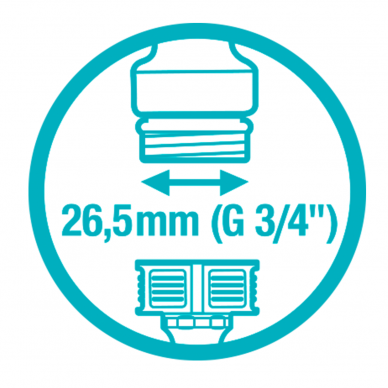 Rinkinys jungčių GARDENA (G 3/4") 3