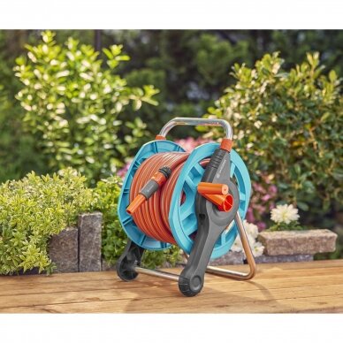 Ritė sieninė su žarna 25m Basic Gardena komplektas 2 Ritė sieninė su žarna 25m Basic Gardena komplektas 2