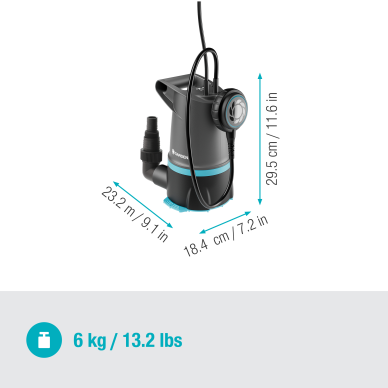 Siurblys panardinamas drenažinis GARDENA 20000 Basic 2in1 2