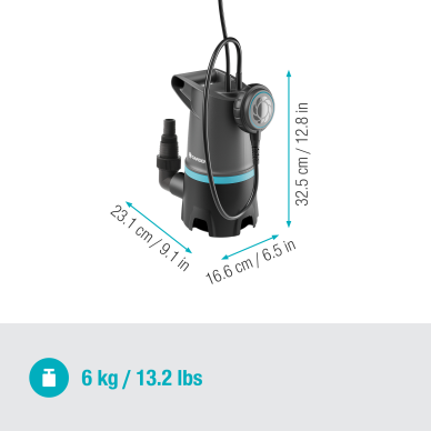 Siurblys panardinamas drenažinis GARDENA 20000 Basic 2