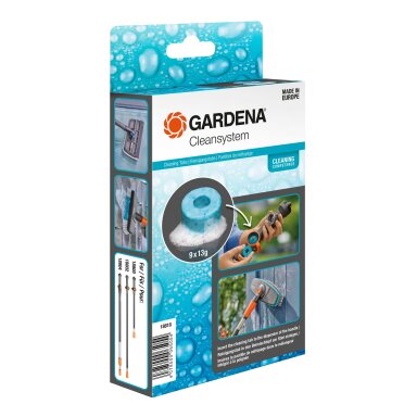 Tabletės šampūno GARDENA Cleansystem 9 vnt. Tabletės šampūno GARDENA Cleansystem 9 vnt.