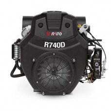 Variklis RATO R740D V-Twin 17kW 25.4mm