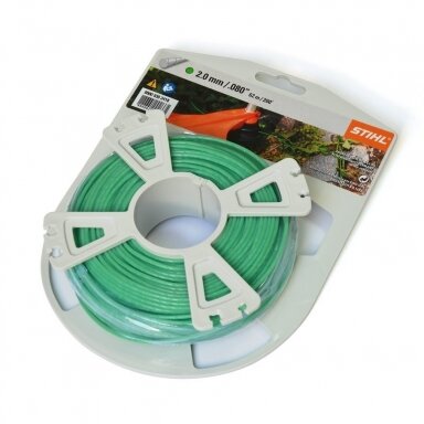 Valas trimeriui 2.0 mm/62m STIHL tylus Valas trimeriui 2.0 mm/62m STIHL tylus