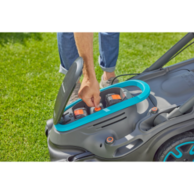 Vejapjovė akumuliatorinė GARDENA PowerMax Duo 46/36V P4A su baterija 6