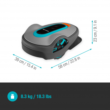 Vejapjovė robotas GARDENA Sileno Life 1250 4