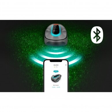 Bluetooth jungtis robote vejapjovėje