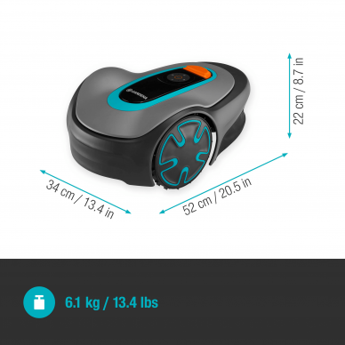 Vejapjovė robotas GARDENA Sileno Minimo 400 3