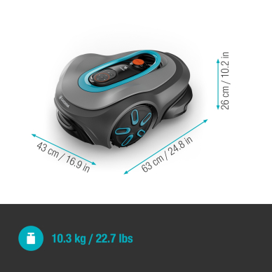 Vejapjovė robotas GARDENA SMART Sileno Max 1200 2