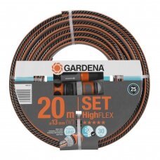 Žarna laistymo Gardena HighFlex 13mm 20m su jungtimis