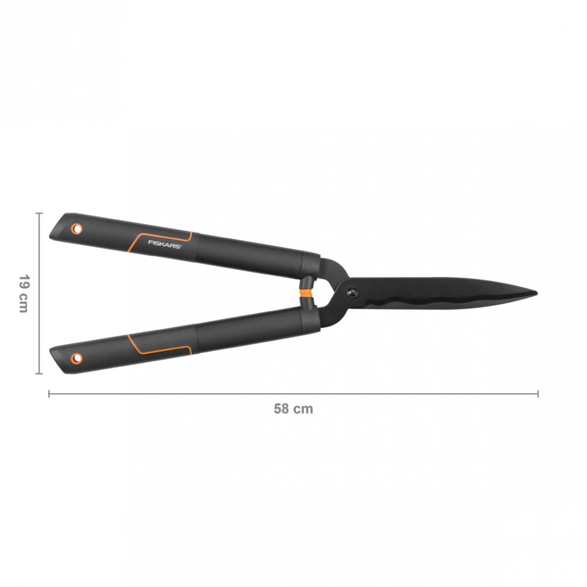 Žirklės gyvatvorei banguotais ašm. Fiskars HS22 2