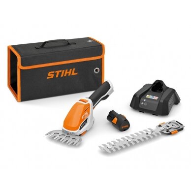 Žirklės žolės ir krūmų akumuliatorinės STIHL HSA 26 su baterija