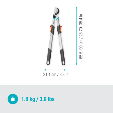 Žirklės genėjimo GARDENA TeleCut Basic 3