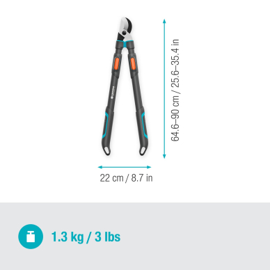 Žirklės genėjimo Gardena TeleCut Pro L 4
