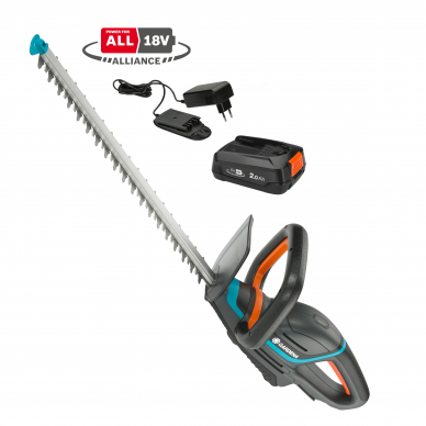 Žirklės gyvatvorių GARDENA ComfortCut 50/18V P4A su baterija