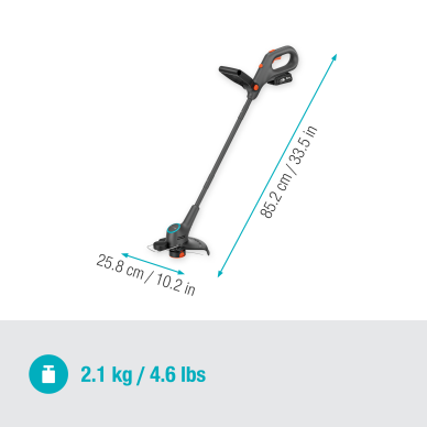 Žoliapjovė akumuliatorinė GARDENA EasyTrim 25/18V P4A su baterija 3