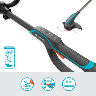 Žoliapjovė akumuliatorinė GARDENA PowerTrim 30/18V P4A 2