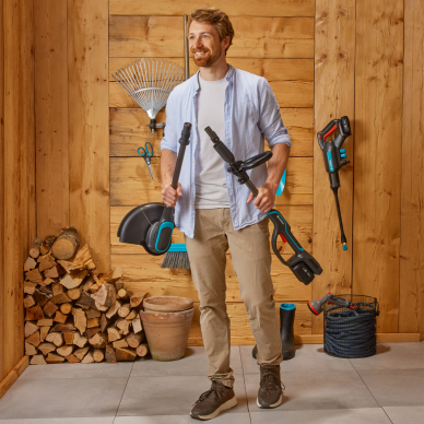 Žoliapjovė akumuliatorinė GARDENA PowerTrim 30/18V P4A su baterija 14