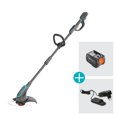 Žoliapjovė akumuliatorinė GARDENA PowerTrim 30/18V P4A su baterija 3